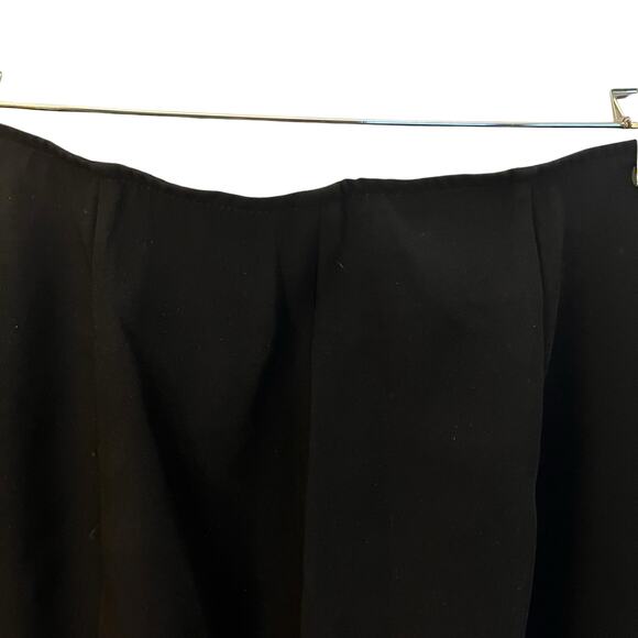 Cinq a Sept Brianne Slit-Leg Trousers High Rise Black Front Pintuck Pant Size 10 - Picture 7 of 14